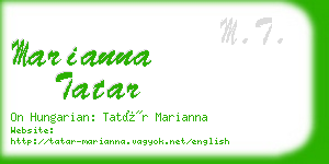 marianna tatar business card
